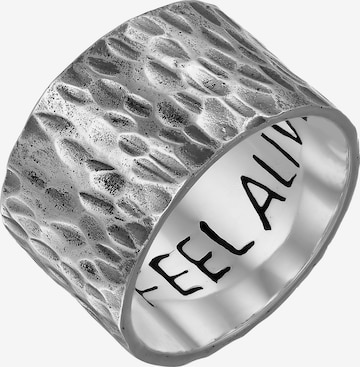 Haze&Glory Ring 'Feel Alive' in Silber: Vorderseite