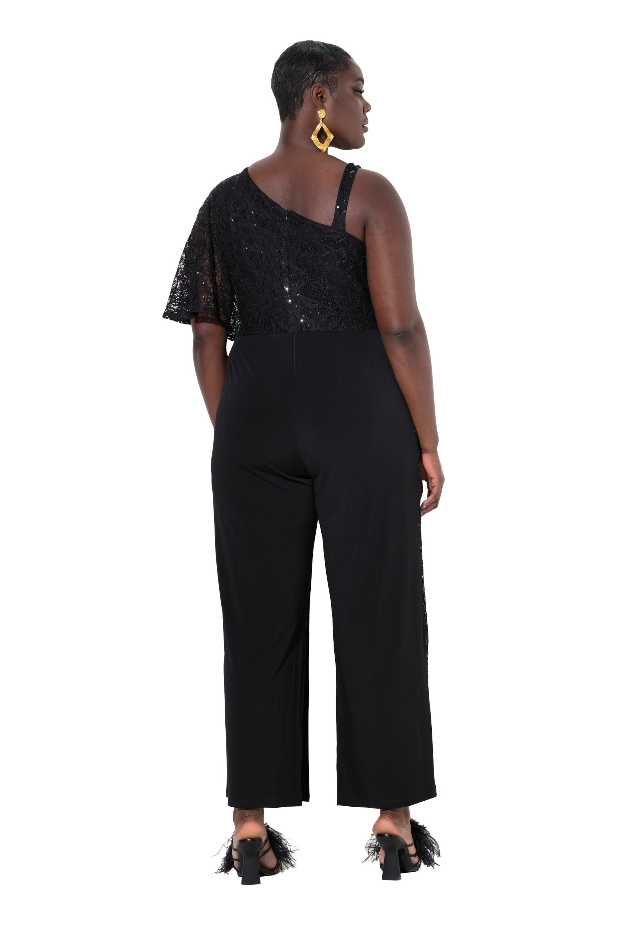 Ulla Popken Jumpsuit in Zwart