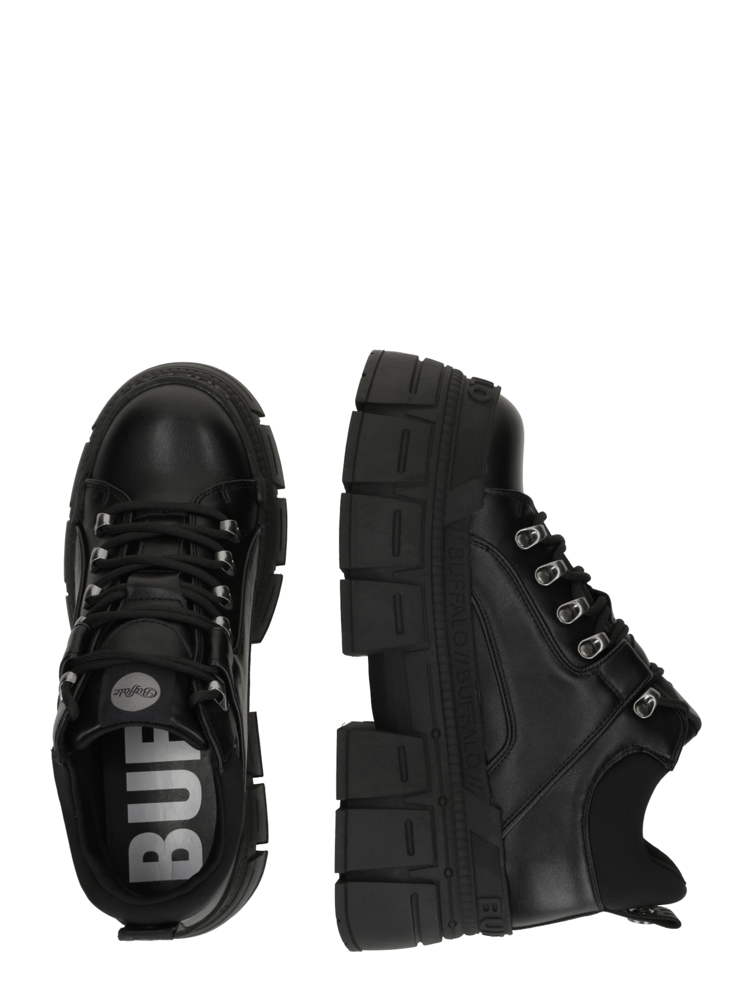 juoda BUFFALO Auliniai batai su raišteliais 'GOSPHER'