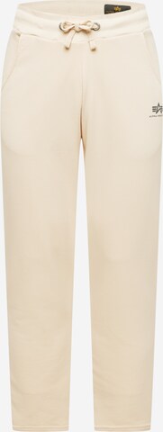 ALPHA INDUSTRIES Trousers in Beige: front