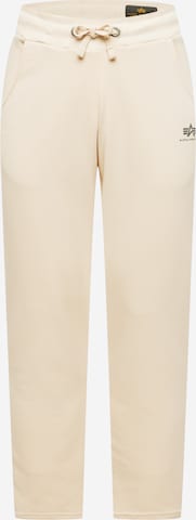 ALPHA INDUSTRIES Pants in Beige: front