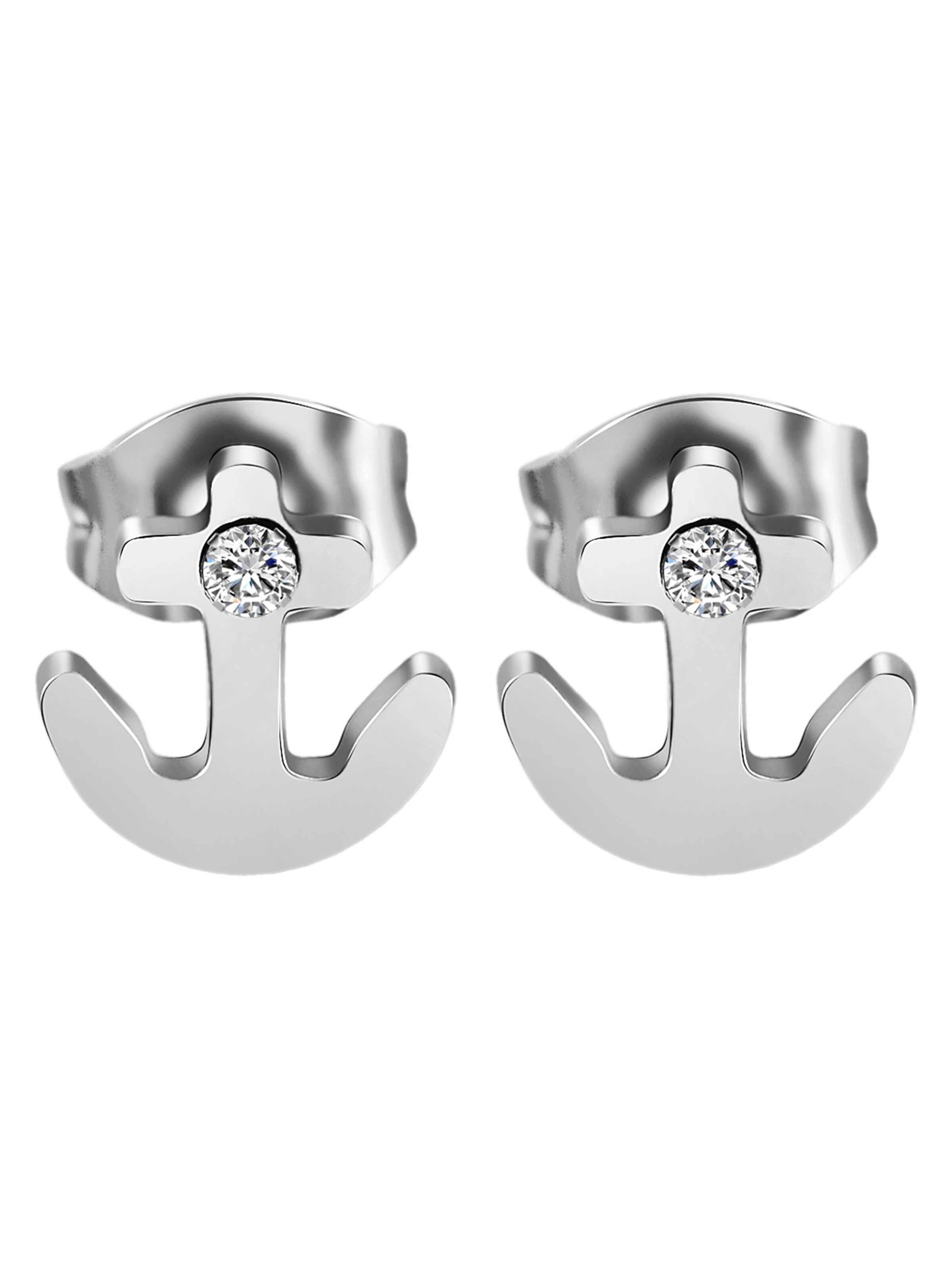 Akzent Earrings 'Shira, langlebig' in Silver: front