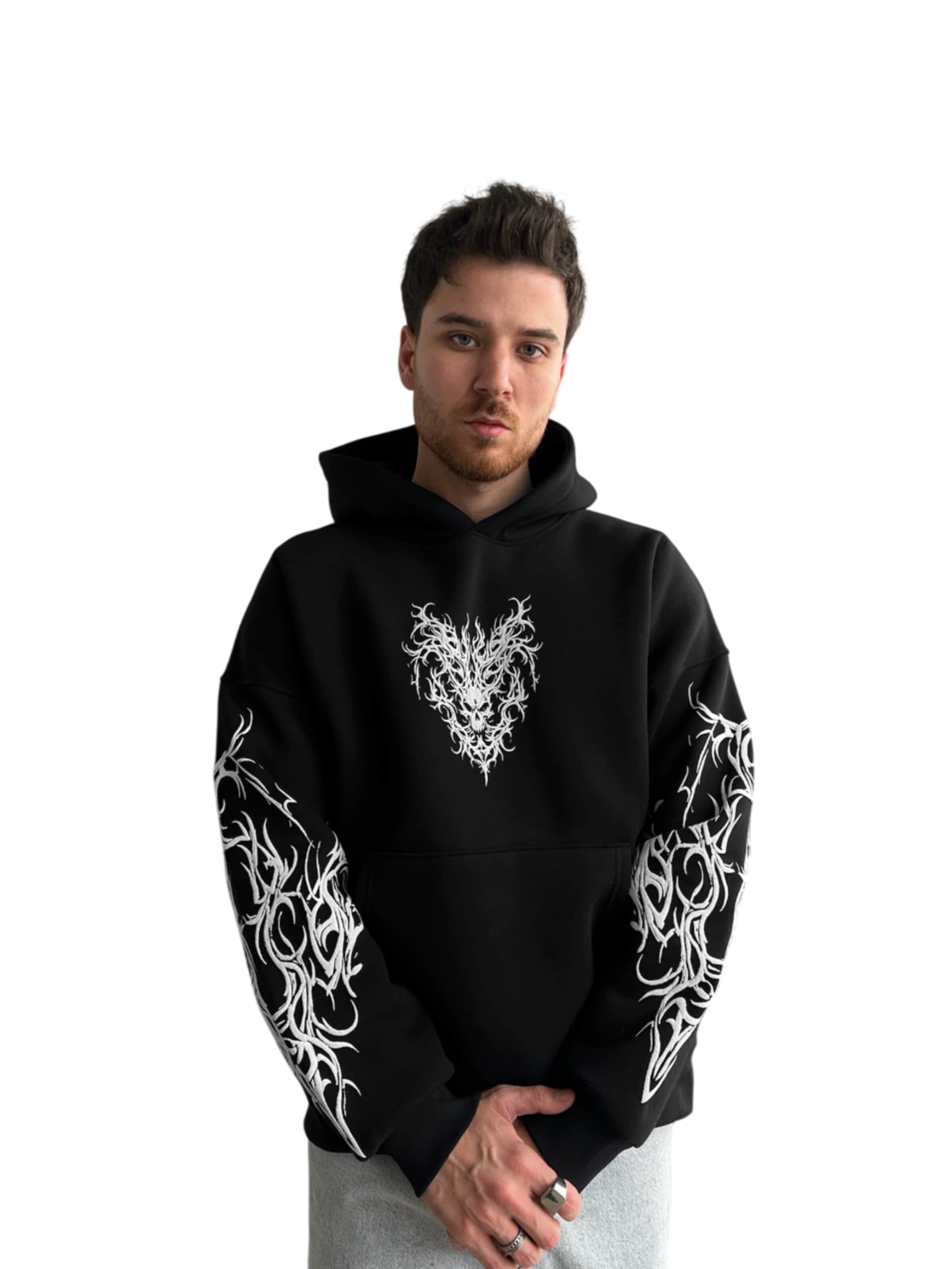 Pull-over Kleidermafia en noir : devant