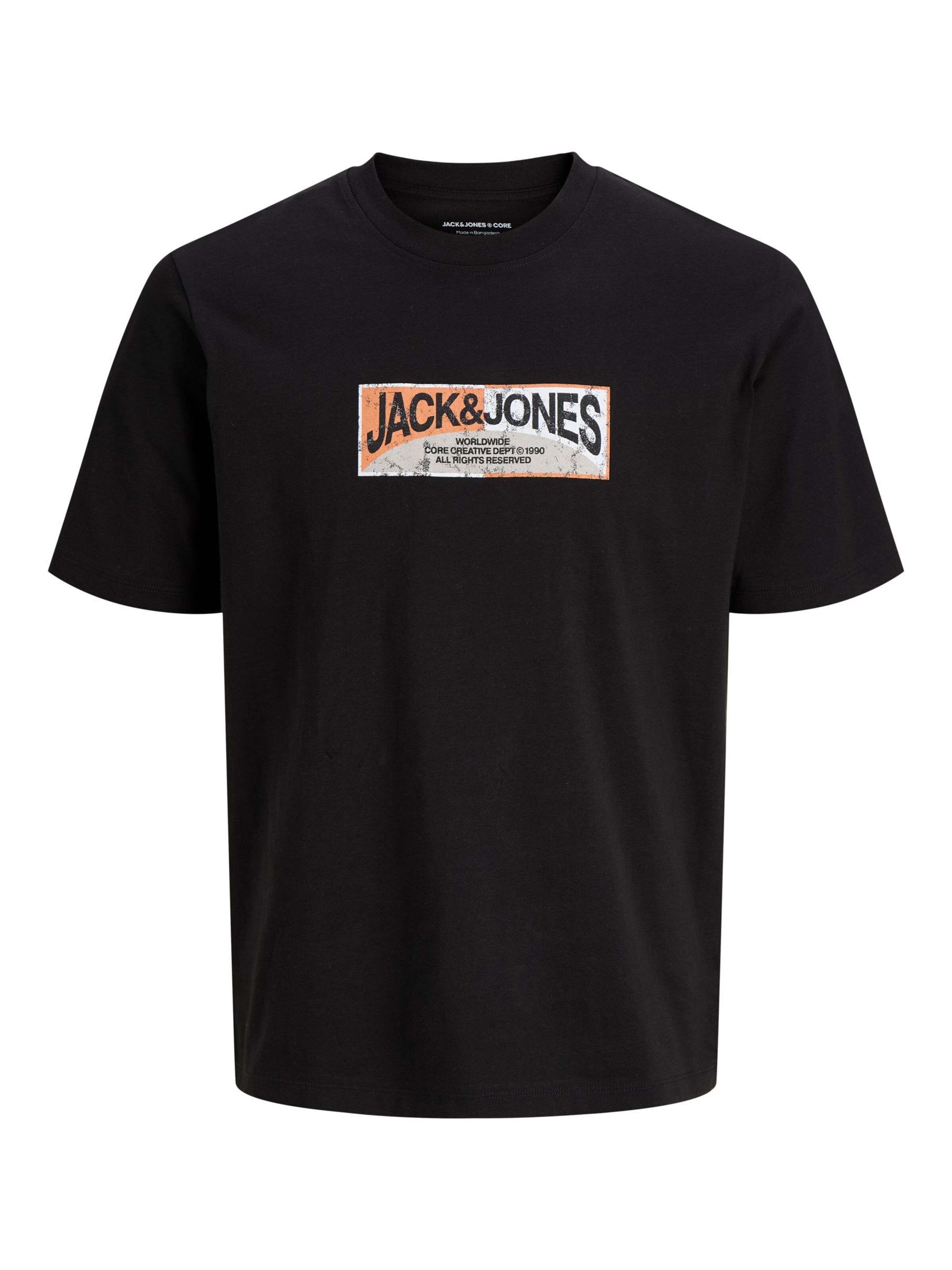 JACK & JONES Shirt in Zwart: voorkant