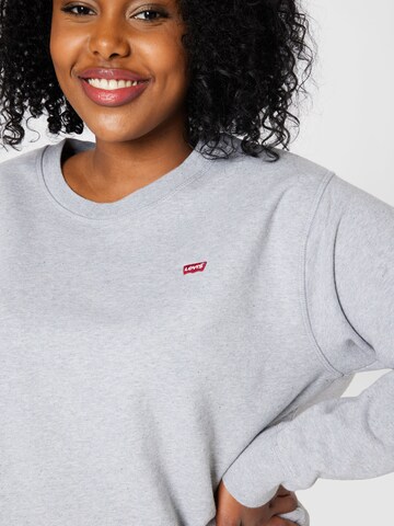 Levi's® Plus - Sweatshirt 'PL Standard Crew Swtshrt' em cinzento