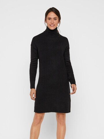 Robes en maille 'Luci' VERO MODA en noir : devant