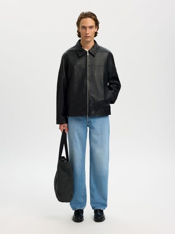 SELECTED - Chaqueta de entretiempo en negro