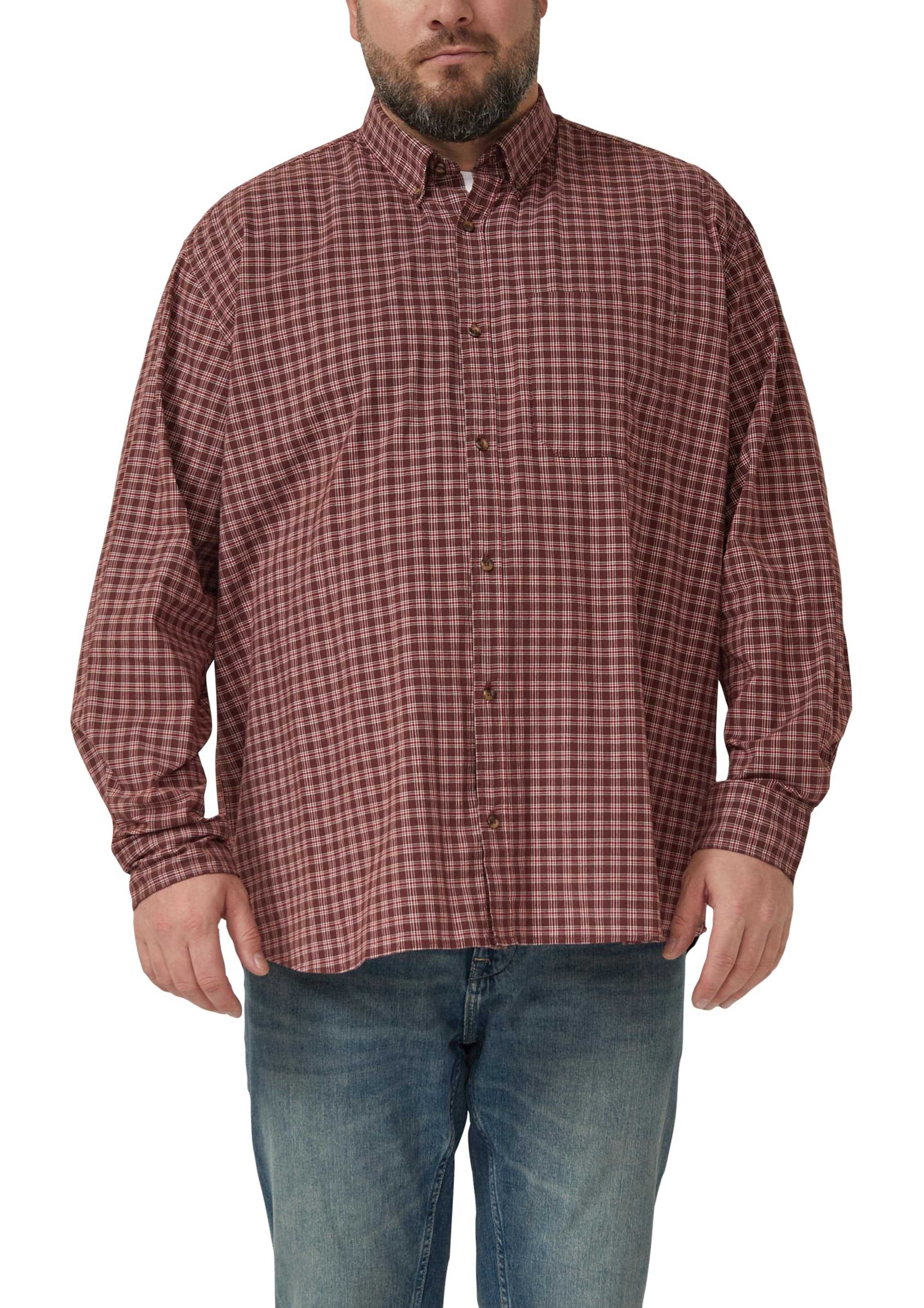 s.Oliver Men Big Sizes Regular Fit Hemd in Rot