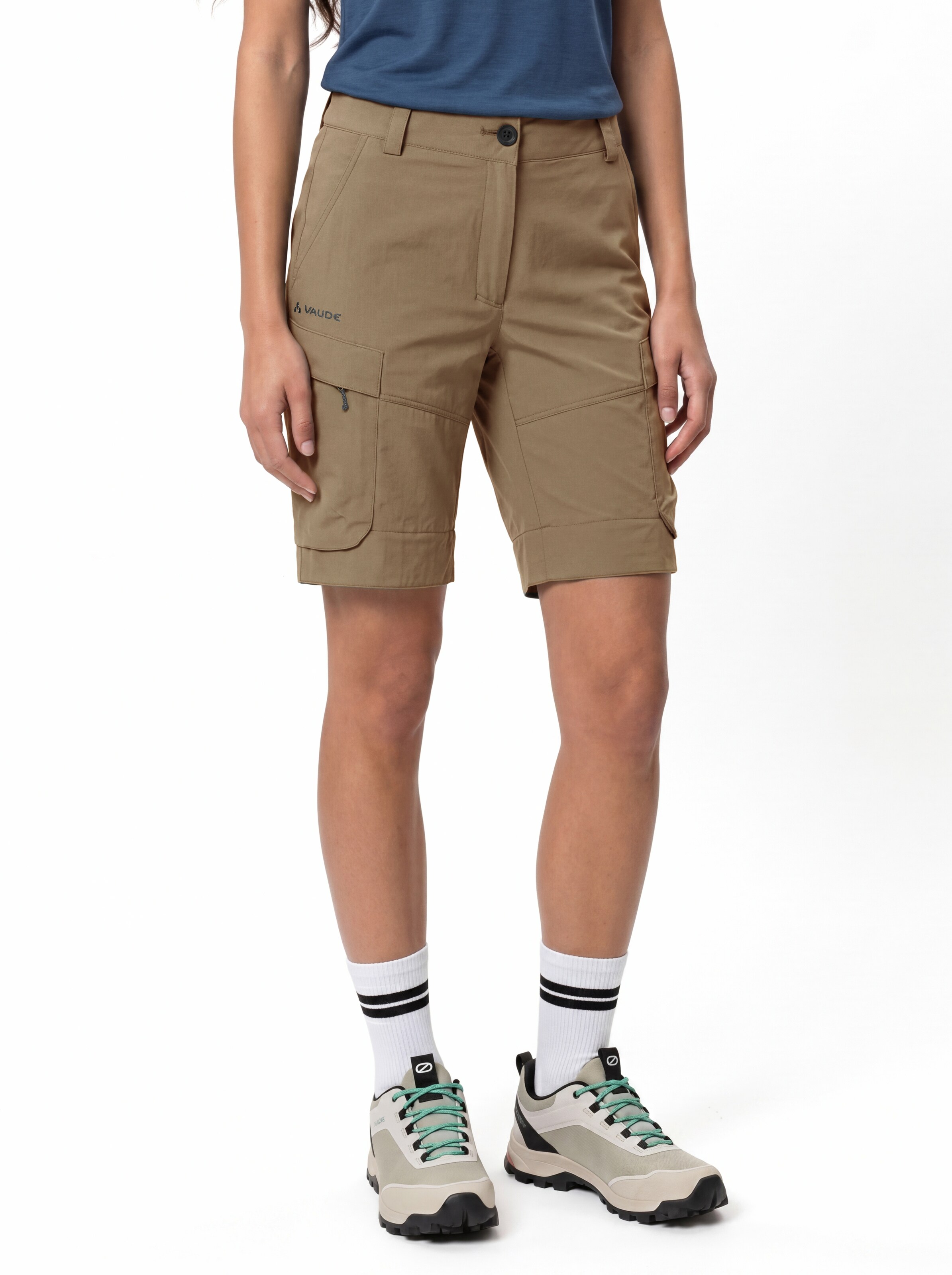 VAUDE Regular Outdoor trousers 'Neyland Cargo' in Green