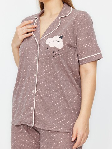 Pyjama Trendyol Curve en marron