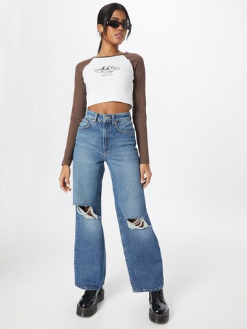 ONLY Wide Leg Jeans 'HOPE' in Blau