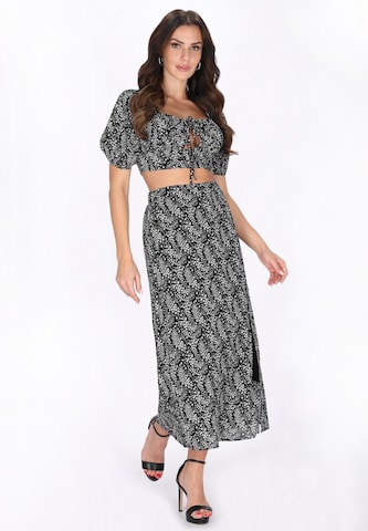 faina - Falda 'Festive' en negro