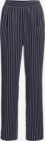 Goldner Regular Pleat-Front Pants in Blue: front