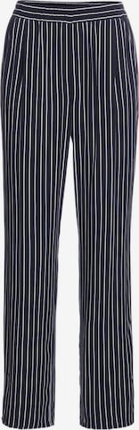 Goldner Regular Pleat-Front Pants in Blue: front