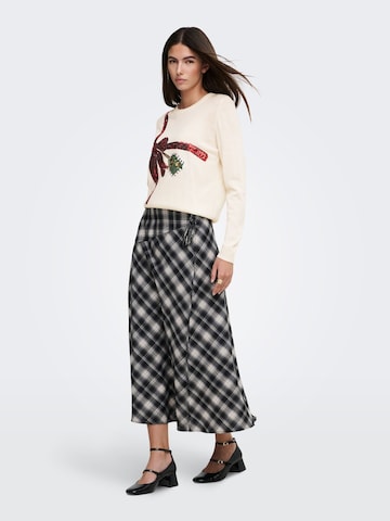 Pullover 'XMAS ' di ONLY in bianco