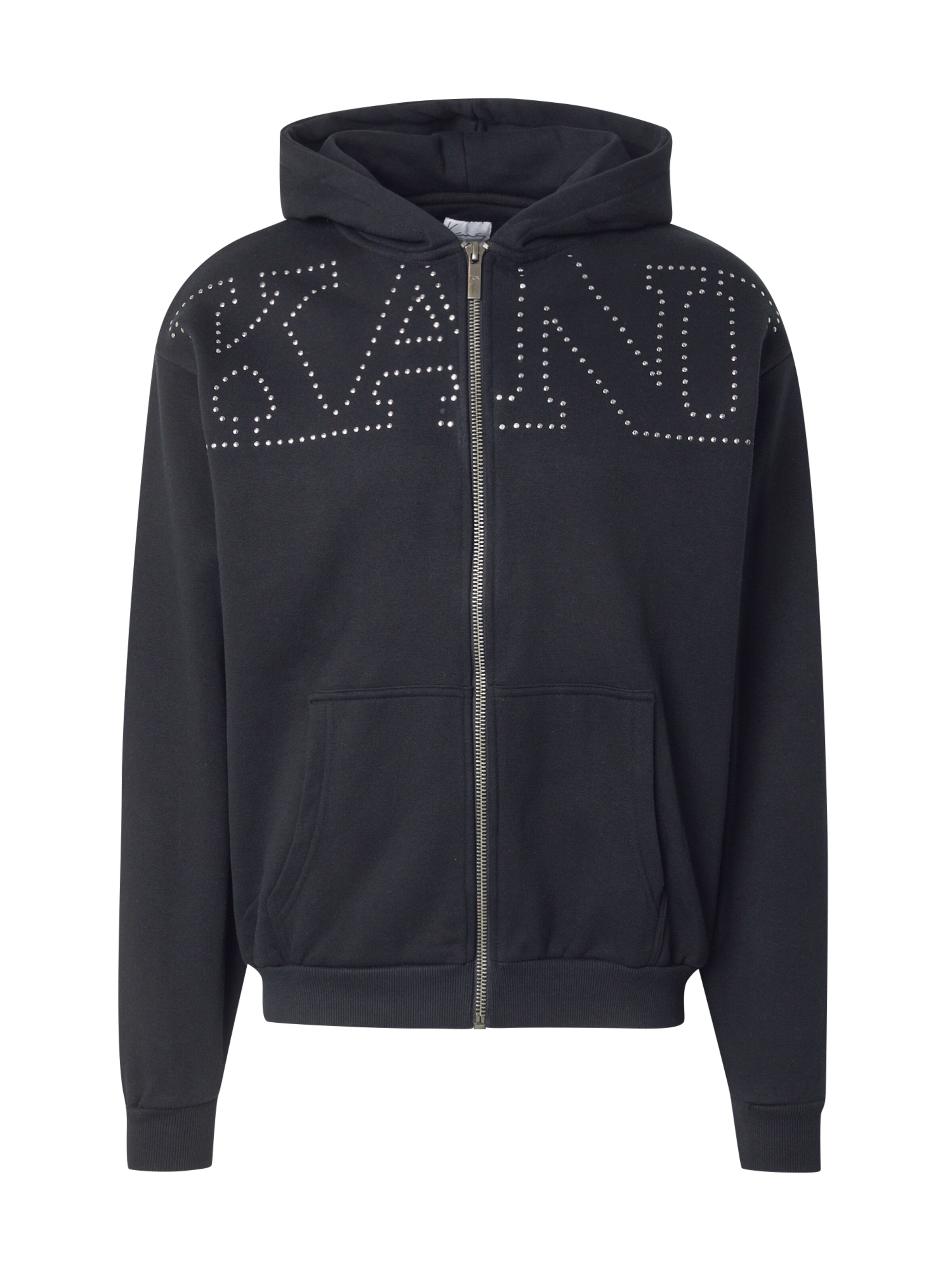 Giacca di felpa di Karl Kani in nero: frontale