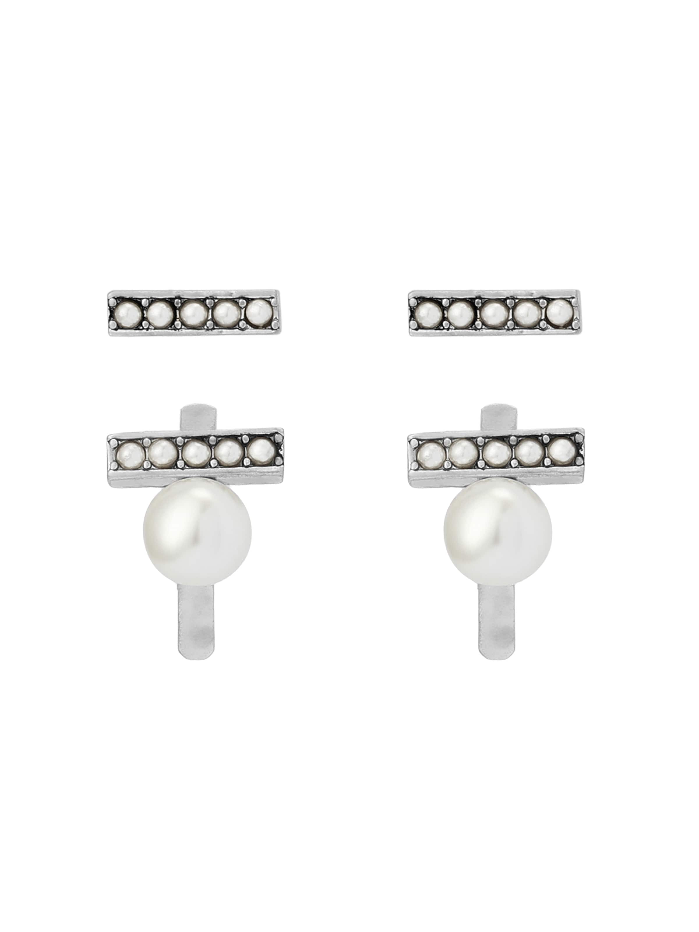 AllSaints - Brincos 'Nellie' em branco: frente