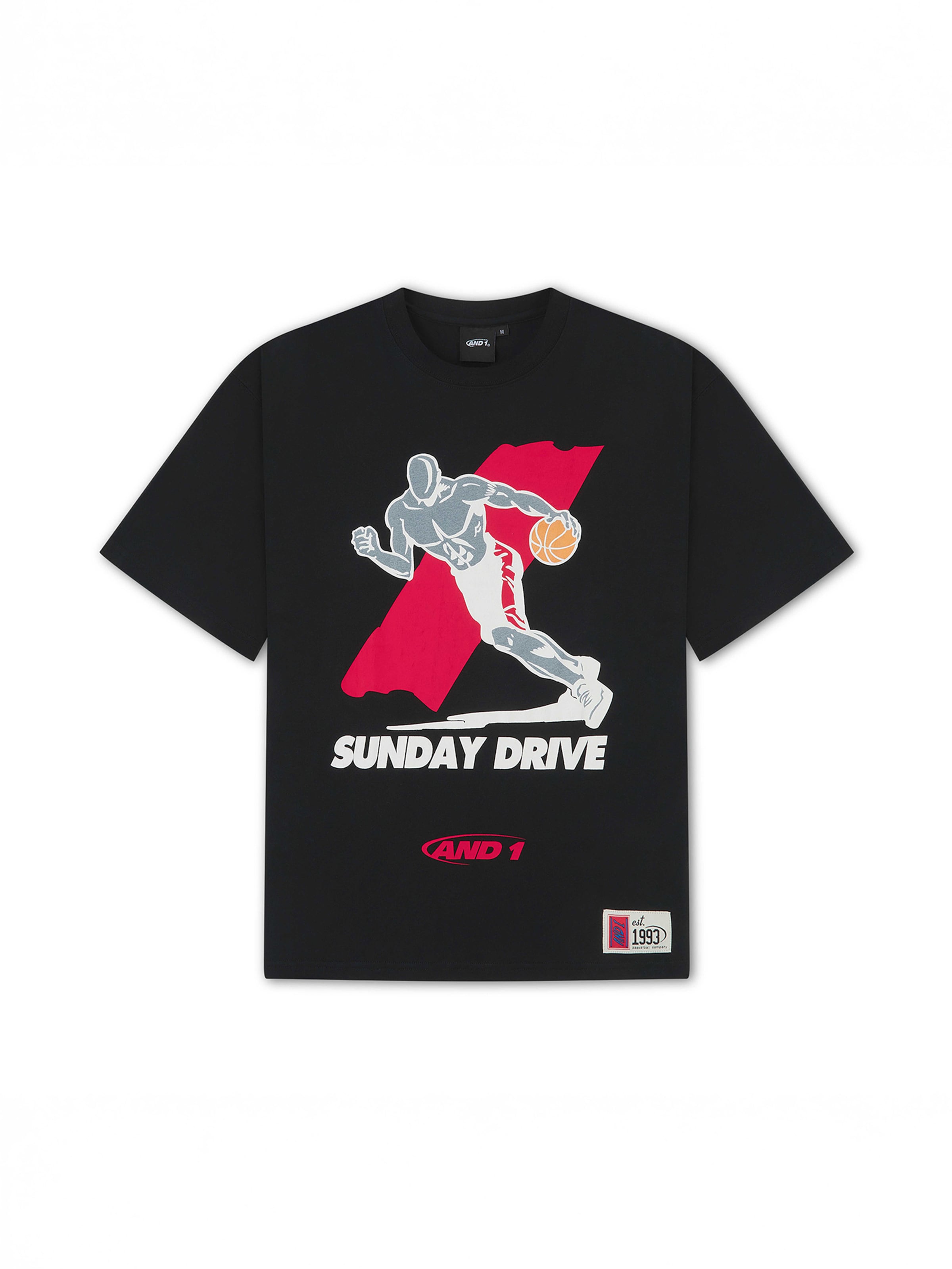 AND1 Póló - fekete: elől