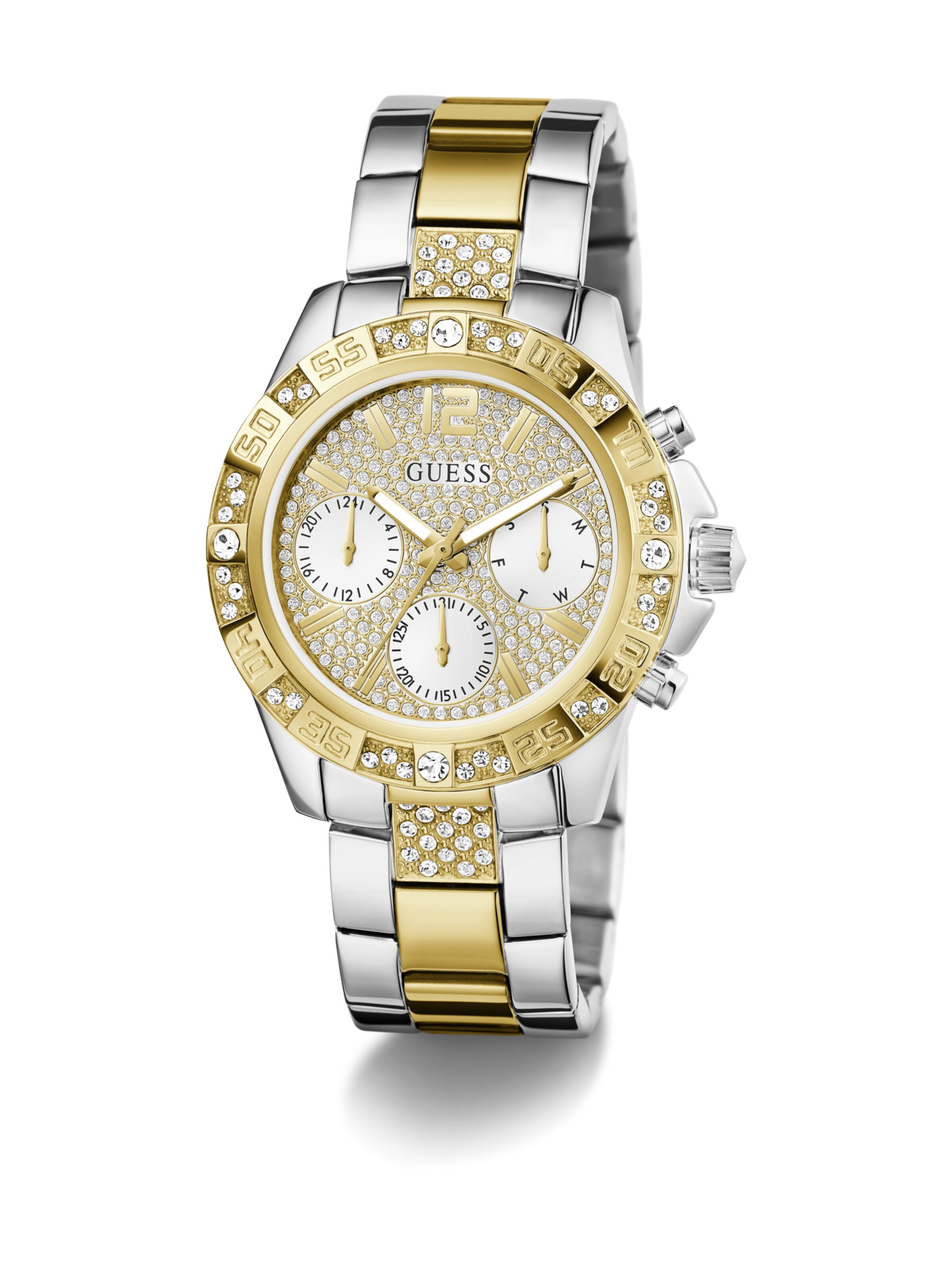 GUESS Analoog horloge 'Majesy' in Zilver