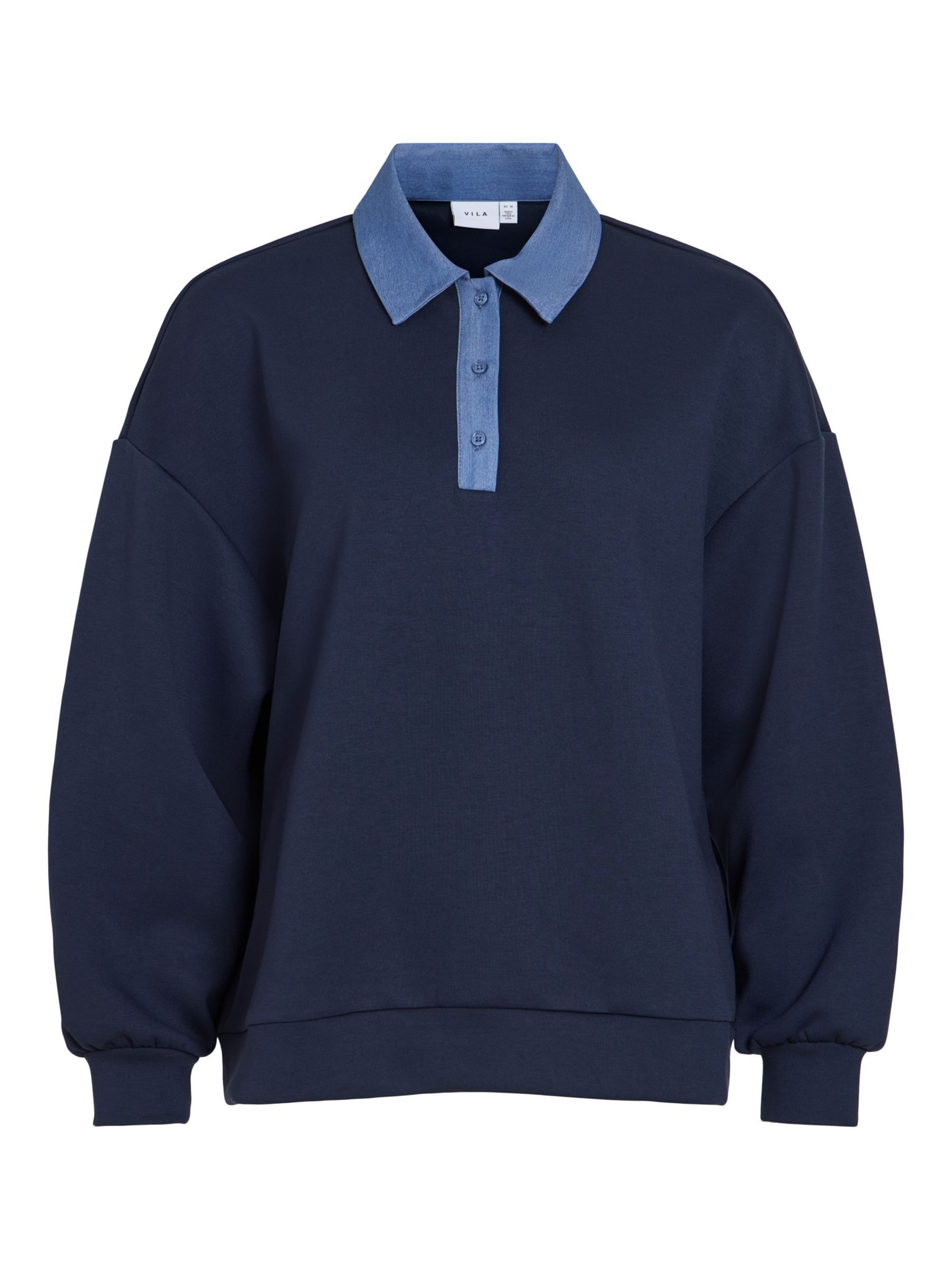 VILA Shirt in Blauw: voorkant