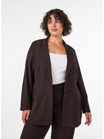 Zizzi Blazer in Braun: Vorderseite