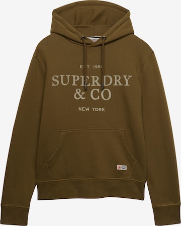 Bluză de molton '1954 Company' de la Superdry & Co pe maro: față