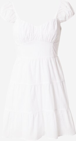 HOLLISTER Summer dress in White: front