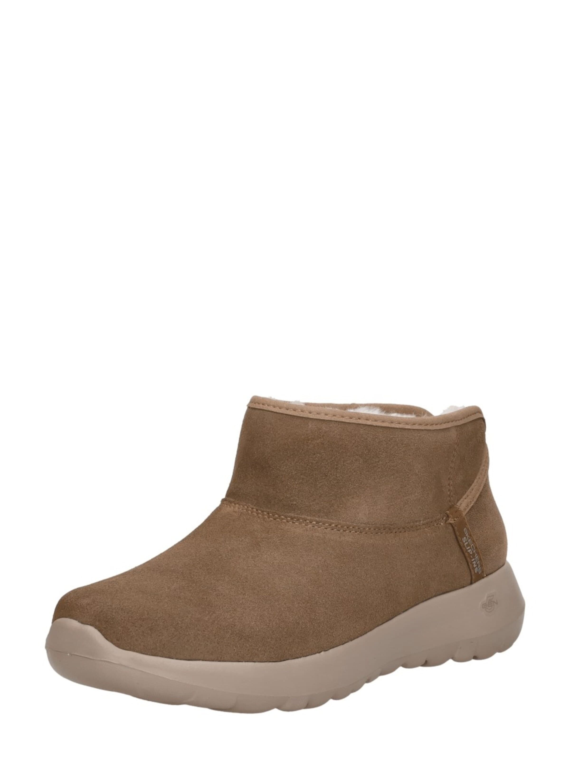SKECHERS Enkellaarsje 'Slip-Ins On The Go' in Beige: voorkant