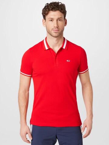 T-Shirt Tommy Jeans en rouge : devant