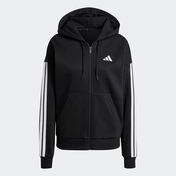 ADIDAS SPORTSWEAR Sports sweat jacket in Black: front