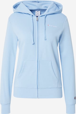 Champion Authentic Athletic Apparel Ζακέτα φούτερ σε μπλε: μπροστά