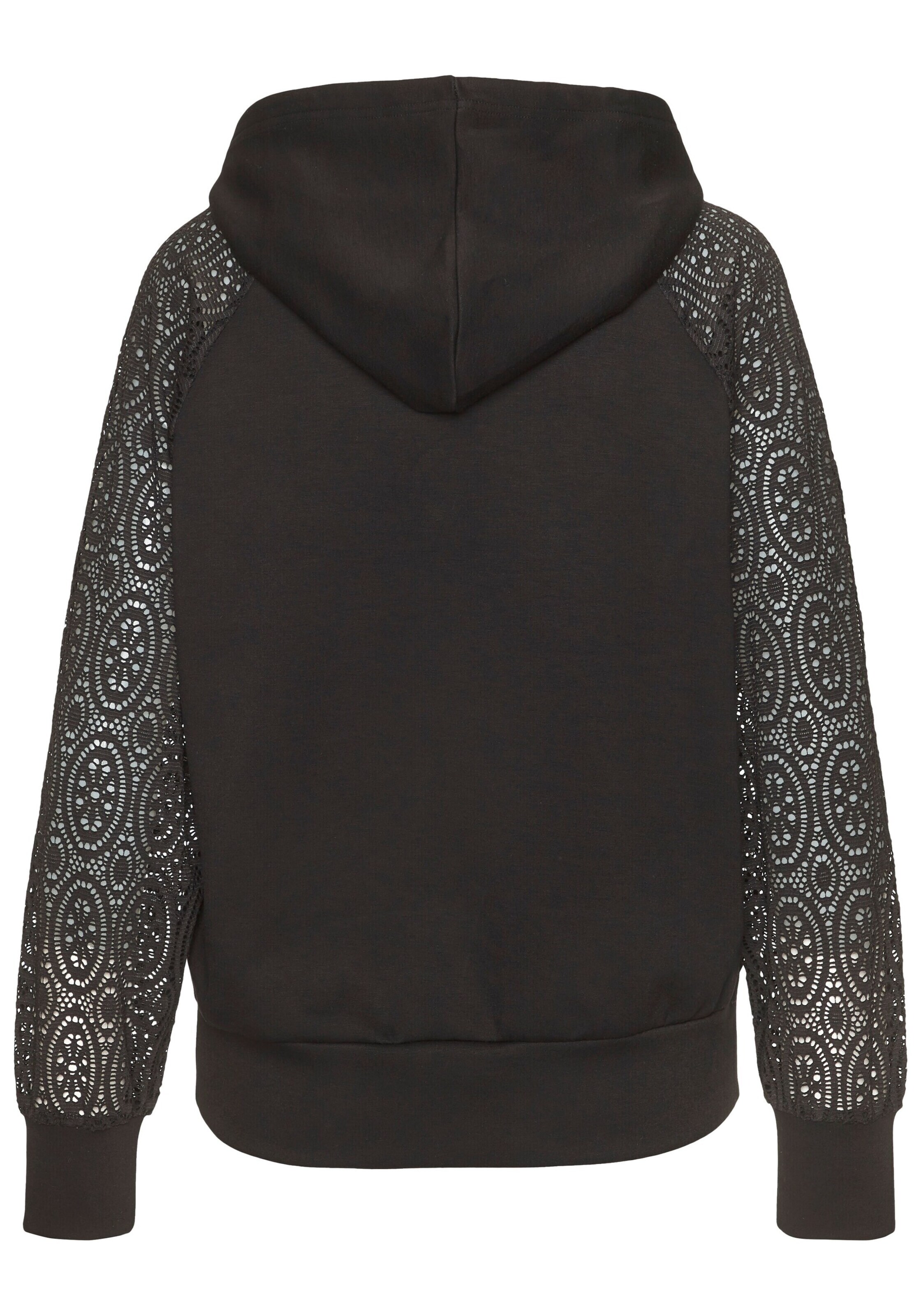 LASCANA Mikina – černá