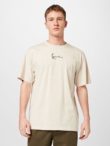 T-Shirt ' Small Signature Essential T' Karl Kani en beige : devant