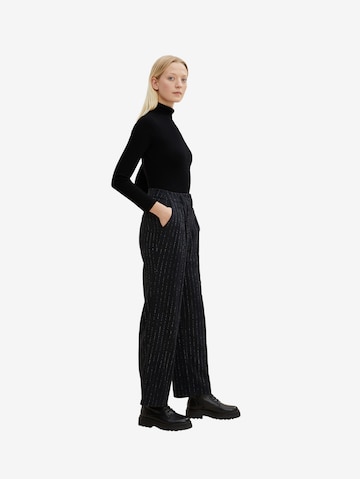 TOM TAILOR Regular Hose 'Lea' in Schwarz