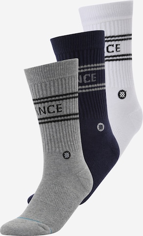 Stance Socks in Blue: front