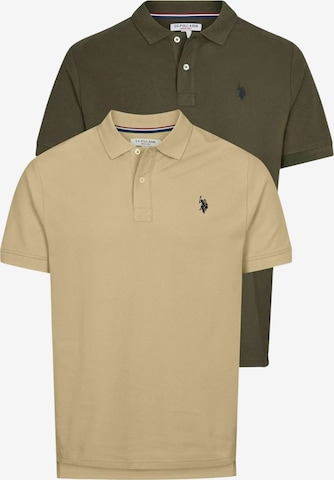 U.S. POLO ASSN. Košile ' Alfred ' – béžová: přední strana