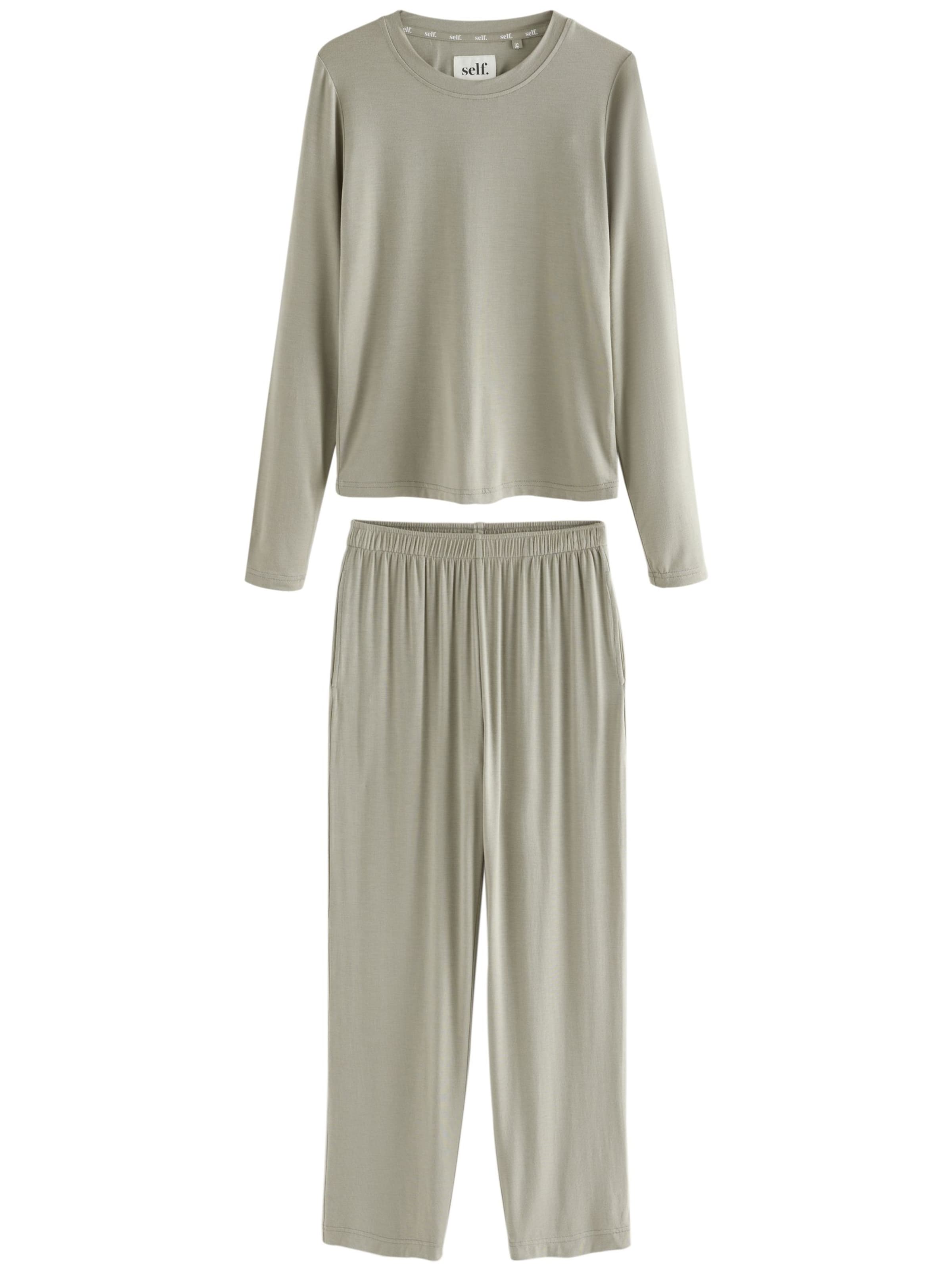 Pigiama di self. in verde: frontale