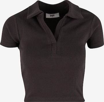 T-shirt DEF en noir : devant