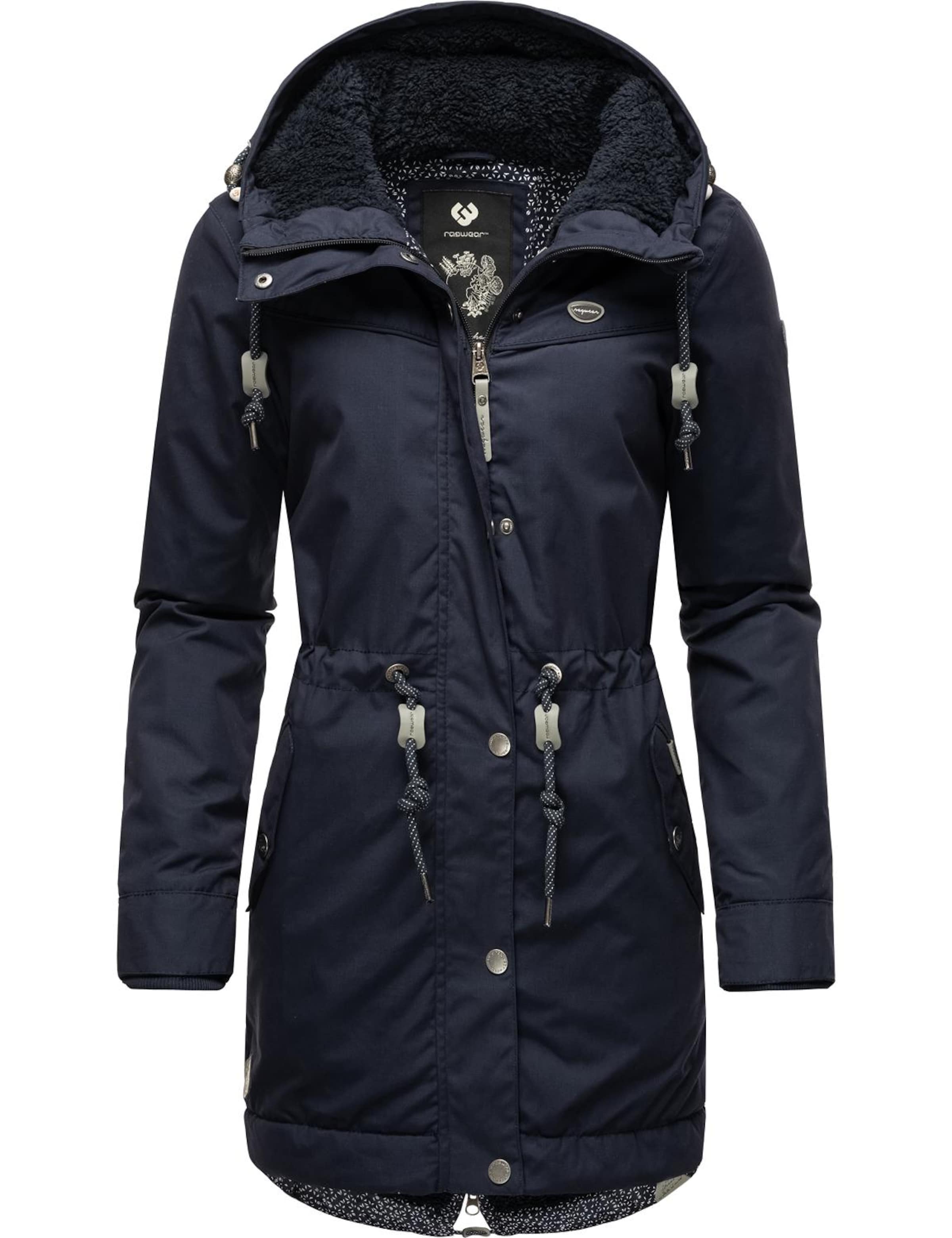 Parka d’hiver 'Canny' Ragwear en bleu : devant