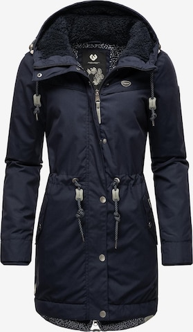 Ragwear Winterparka 'Canny' in Blauw: voorkant