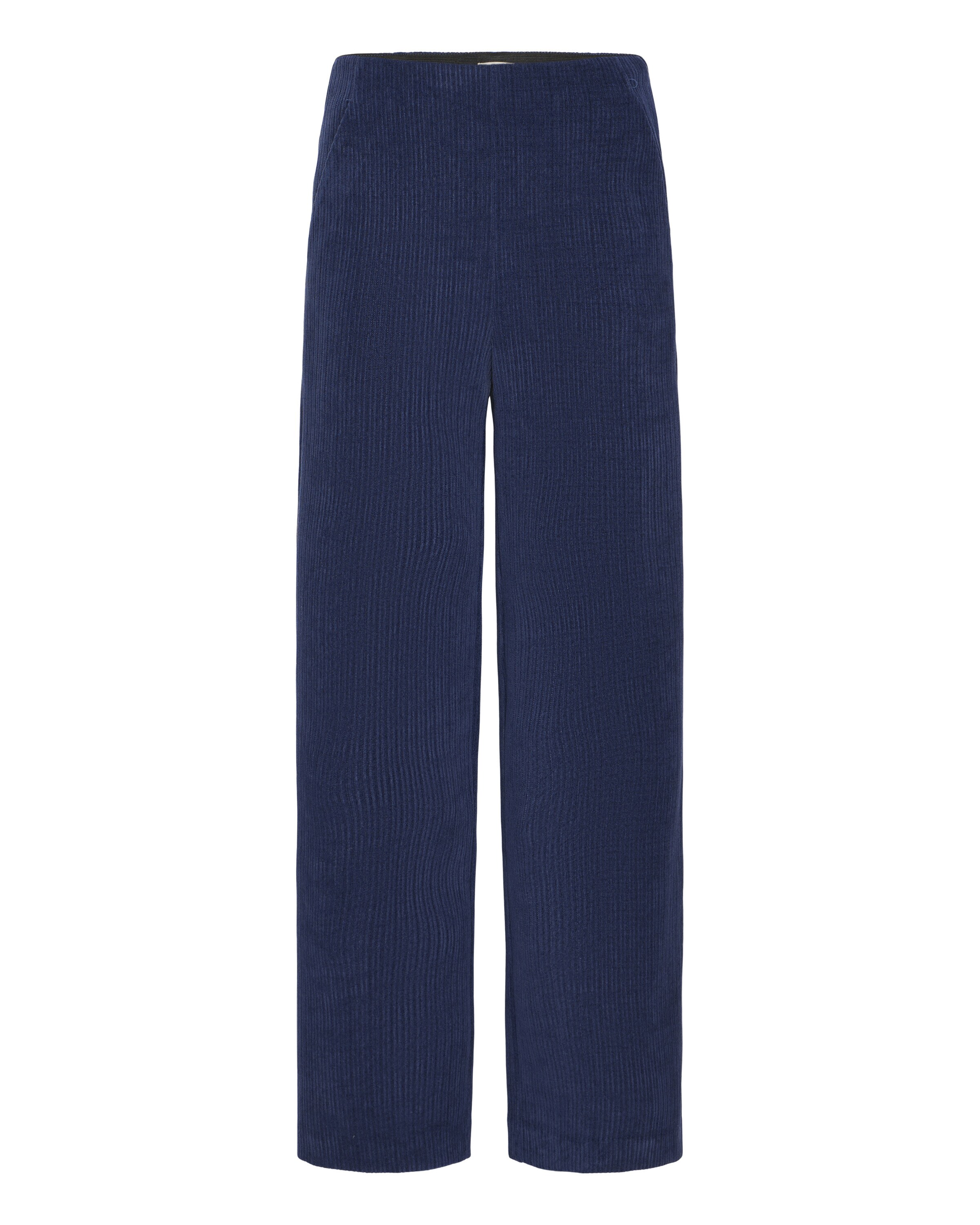 ICHI Wide Leg Bukser ' IHKATE' i blå: forside