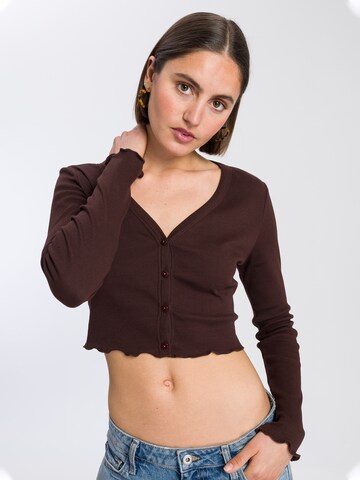 Cross Jeans Shirt in Brown: front