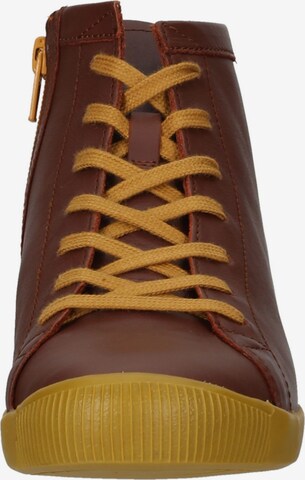 Softinos Lace-Up Ankle Boots in Brown