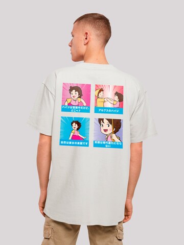 T-Shirt 'Heidi Logo Heroes of Childhood' F4NT4STIC en gris