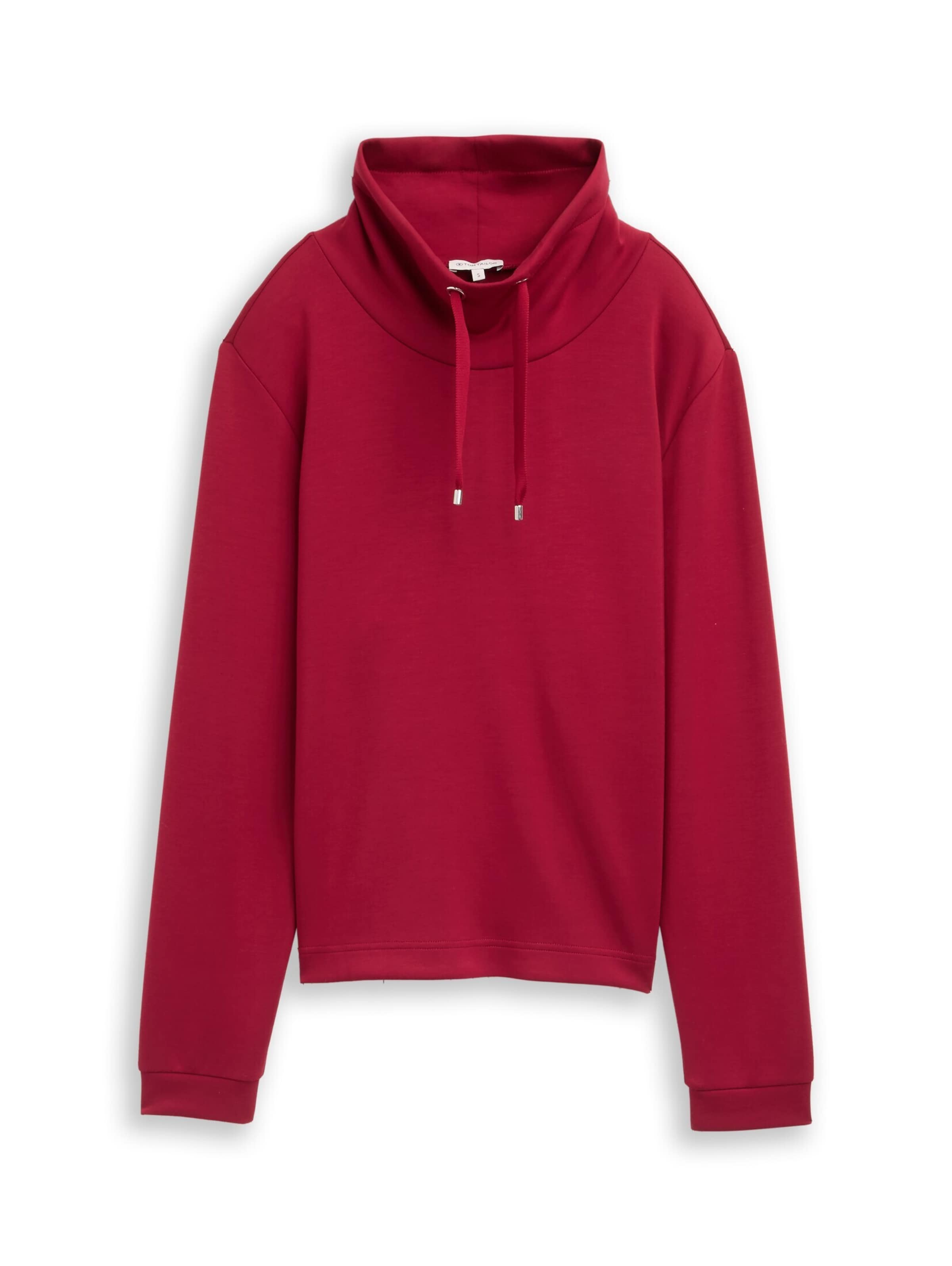 TOM TAILOR Sweatshirt in Rood: voorkant