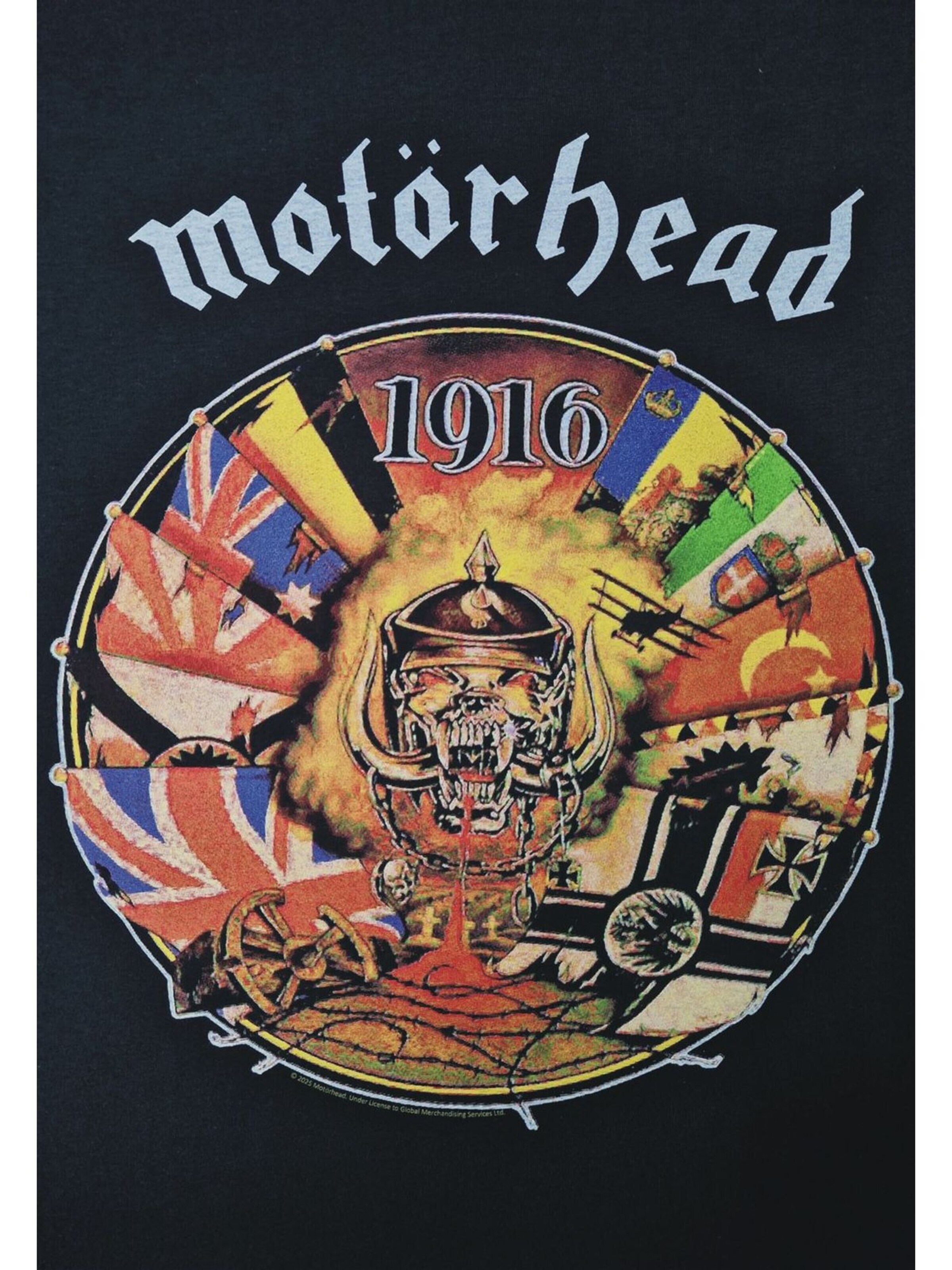 Motörhead - Camiseta 'Motörhead 1916 T-Shirt' en negro