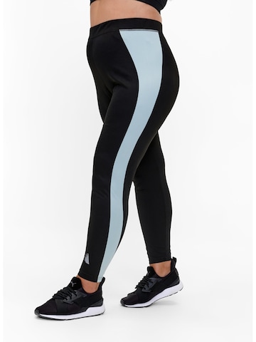 Active by Zizzi Skinny Sportsunderbukser 'Ashow' i sort