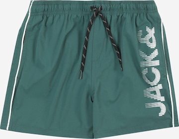 Jack & Jones Junior - Bermudas 'JPSTMAUI JJSWIM' en verde: frente
