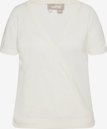 Usha - Pullover em branco: frente