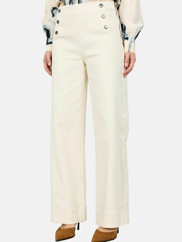 Soyaconcept Regular Trouser ' SC-BESS 7-B ' in Weiß: Vorderseite